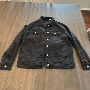 Black wash jean jacket